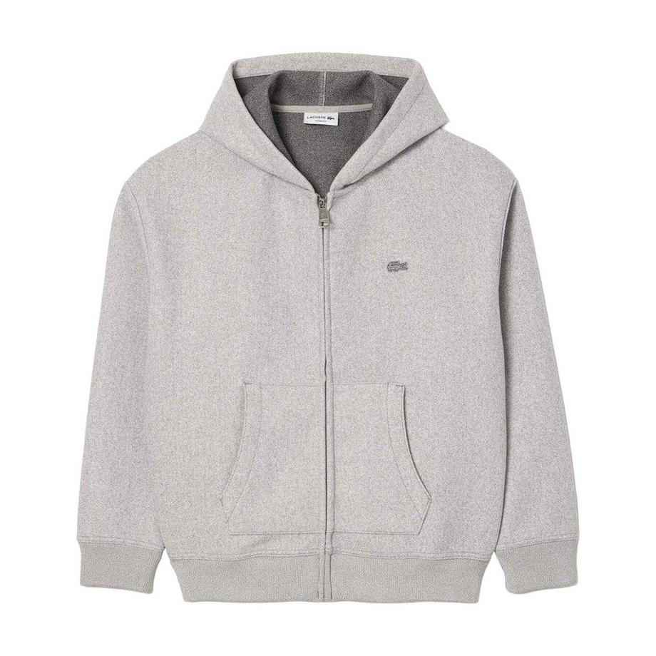 Felpa Con Cappuccio E Zip Intera Con Cappuccio