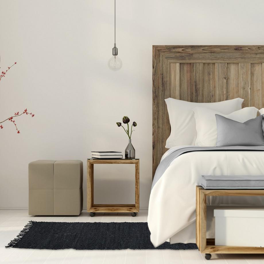 B2X  Flickenteppich aus Leder und Baumwolle 