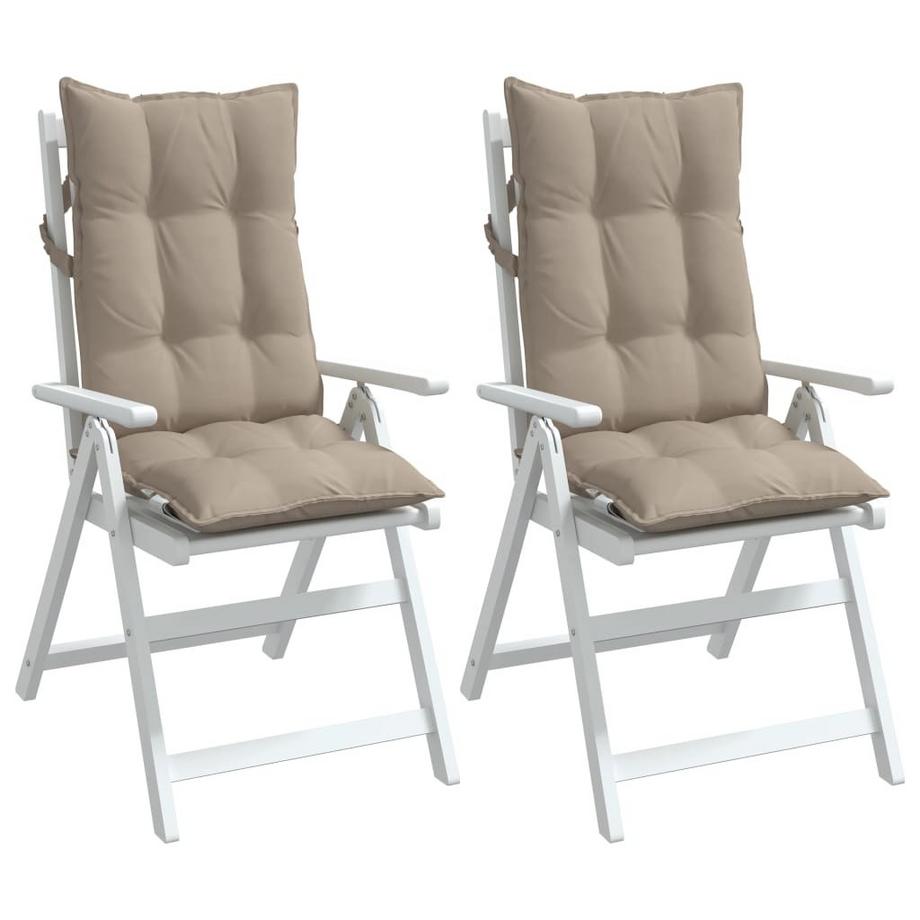 VidaXL cuscino per sedia con schienale alto Tessuto  