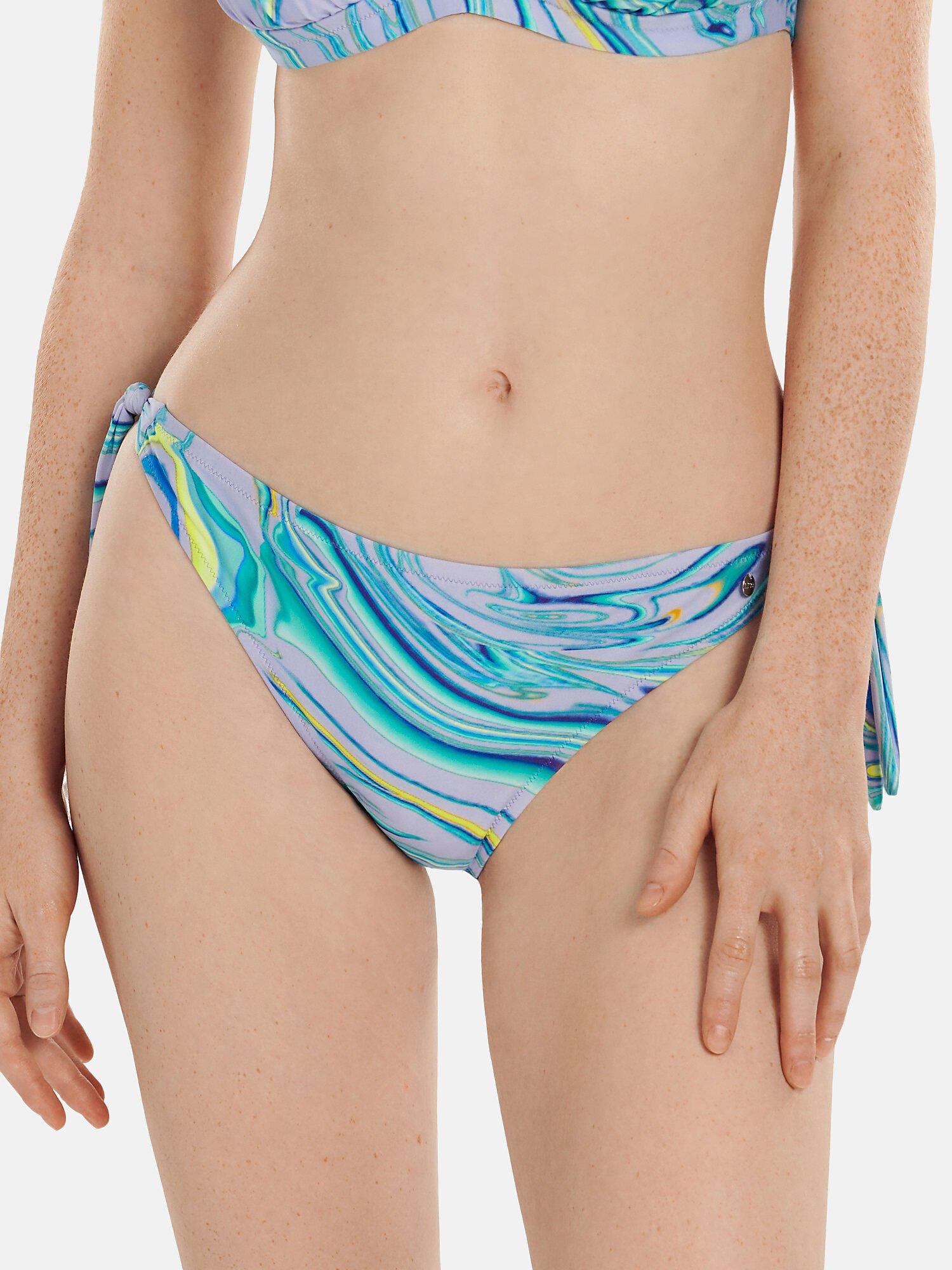 Image of Bikinistrümpfe Badehose Mit Rüschen Queensland Unisex Violett Bedruckt M