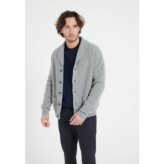 Studio Cashmere8  ZACH Cardigan con collo a scialle a 4 strati a coste - 100% Cashmere 