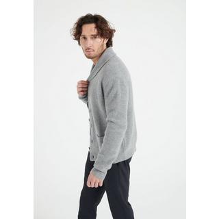 Studio Cashmere8  ZACH Cardigan con collo a scialle a 4 strati a coste - 100% Cashmere 