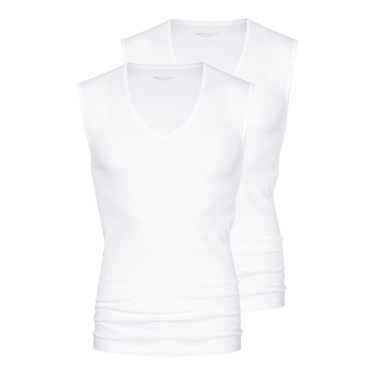 Image of 2er Pack Casual Cotton - Unterhemd Tanktop Herren Weiss XL