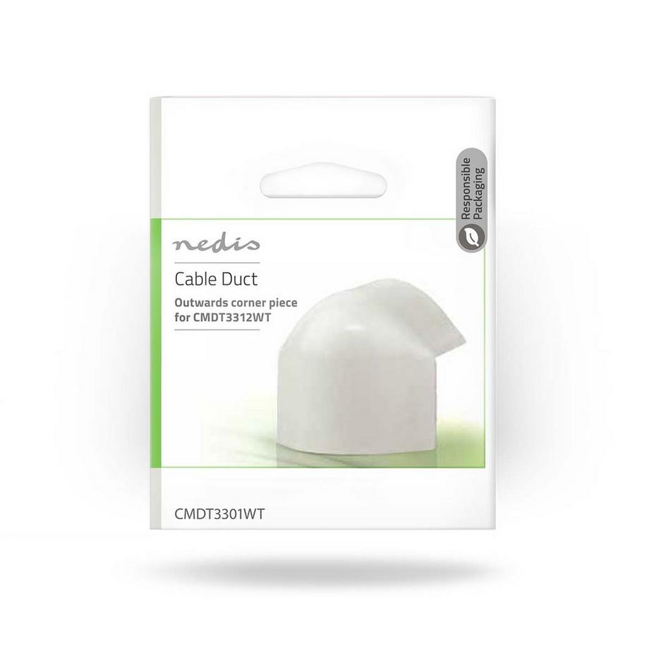 Nedis  Chemin de câbles | Canal | Par-dessus le coin | 1 pc. | PVC | Noir 