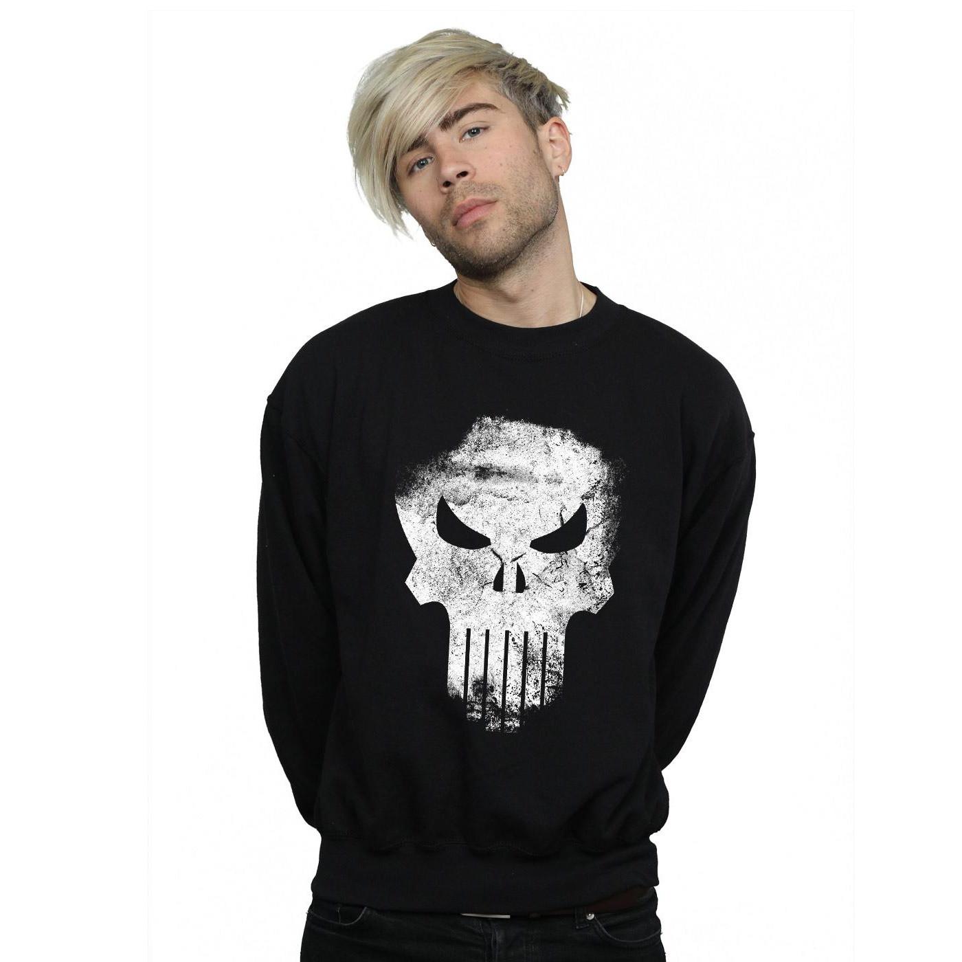 MARVEL  The Punisher Distrressed Skull Sweatshirt 