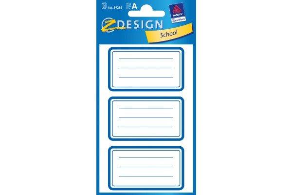 Z-DESIGN Z-DESIGN Sticker School 59286 Namen-Etiketten 2 Stück  