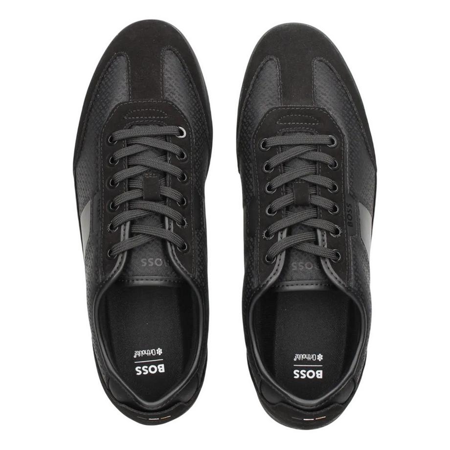 BOSS Scarpe Sportive con Dettagli in Pelle Scamosciata  
