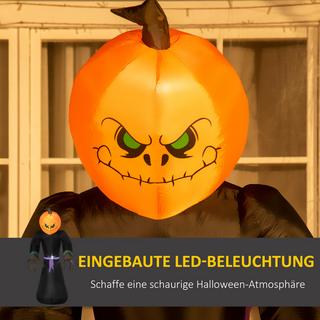 HOMCOM Halloween Aufblasbarer Kürbis  