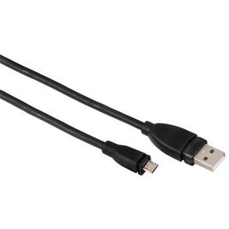 hama  00054589 USB Kabel 3 m USB A Micro-USB B Schwarz 