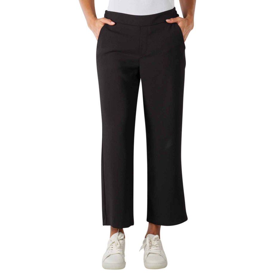 Chiara Cropped Pants Wide Leg Floating Crepe