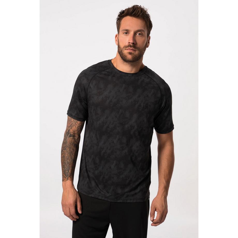 JP1880 FLEXNAMIC Fitness Rundhals Halbarm Print T-Shirt  