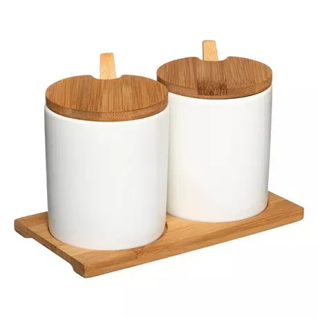 5five - porte-capsules 2 tiroirs bambou : : Cuisine et Maison