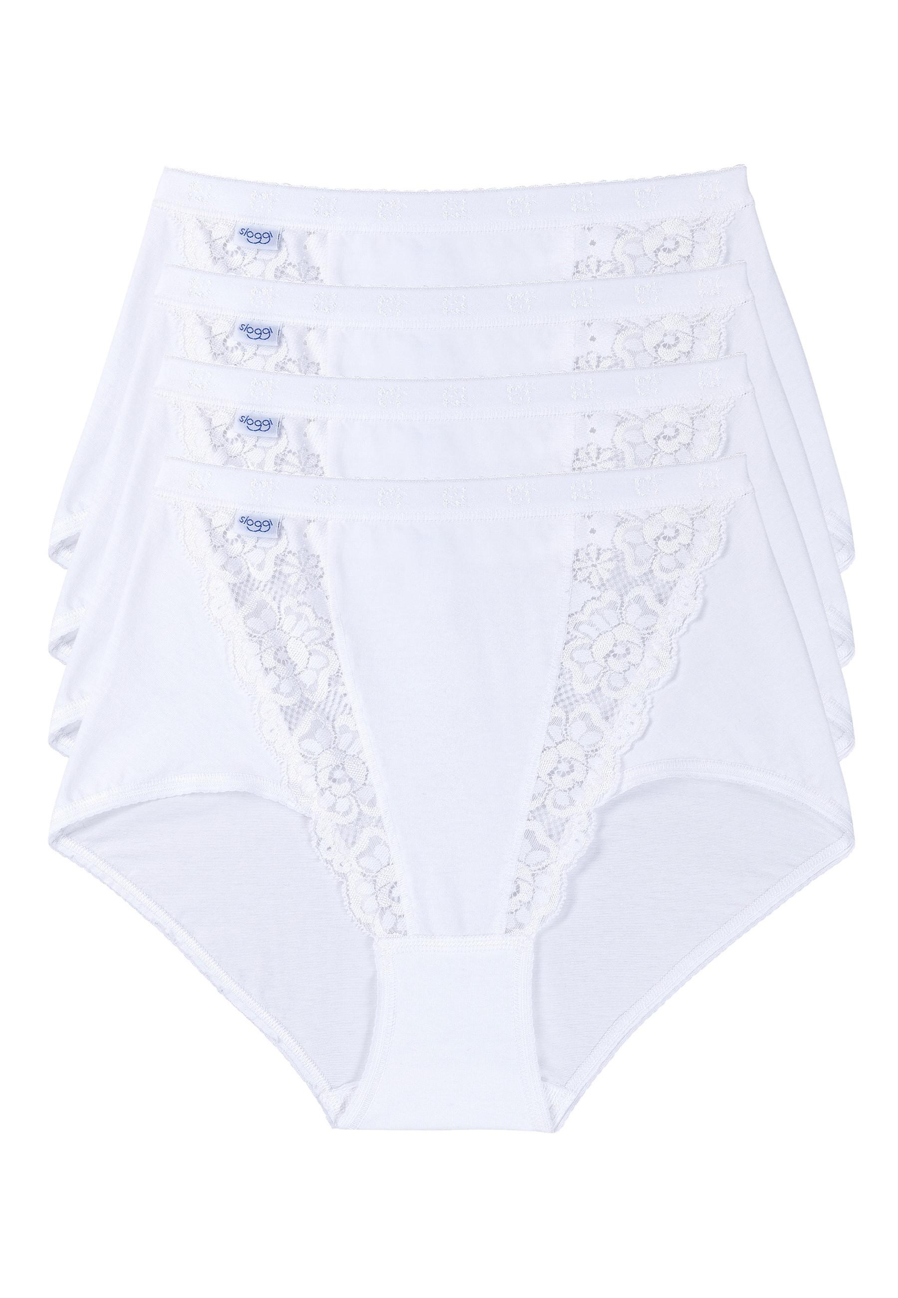 Image of 3 Maxi-slips Sloggi® Chic + 1 Gratis Dazu. Damen Weiss 46