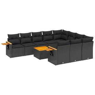 VidaXL Ensemble de canapés de jardin rotin synthétique  