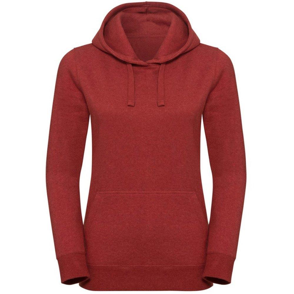 Image of Authentisches Melange Hoodie Damen Rot Bunt S