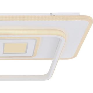 mutoni Plafonnier Roderick métal blanc LED 44x65x6  