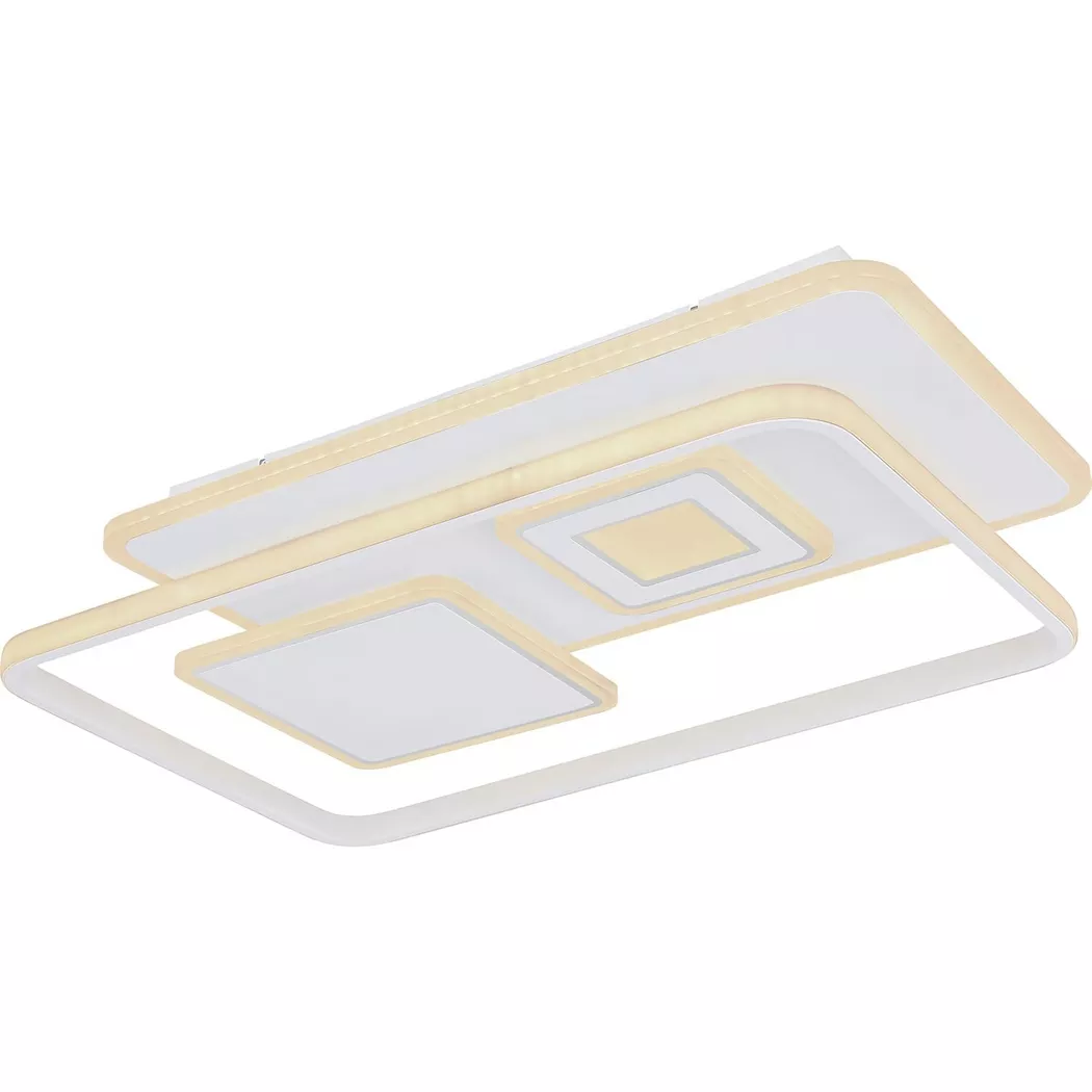 mutoni – Deckenleuchte Roderick Metall weiss LED 44x65x6, One Size, Weiss