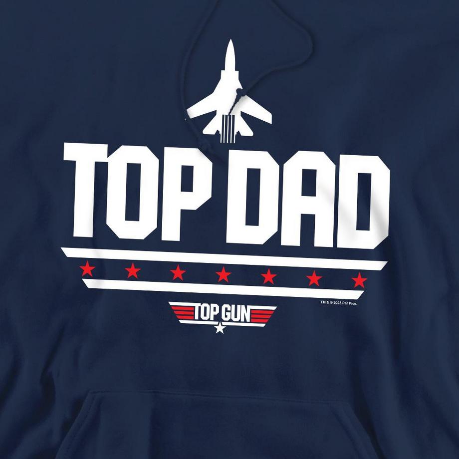 Top Gun Top Dad Sweat à Capuche Fête des Pères  