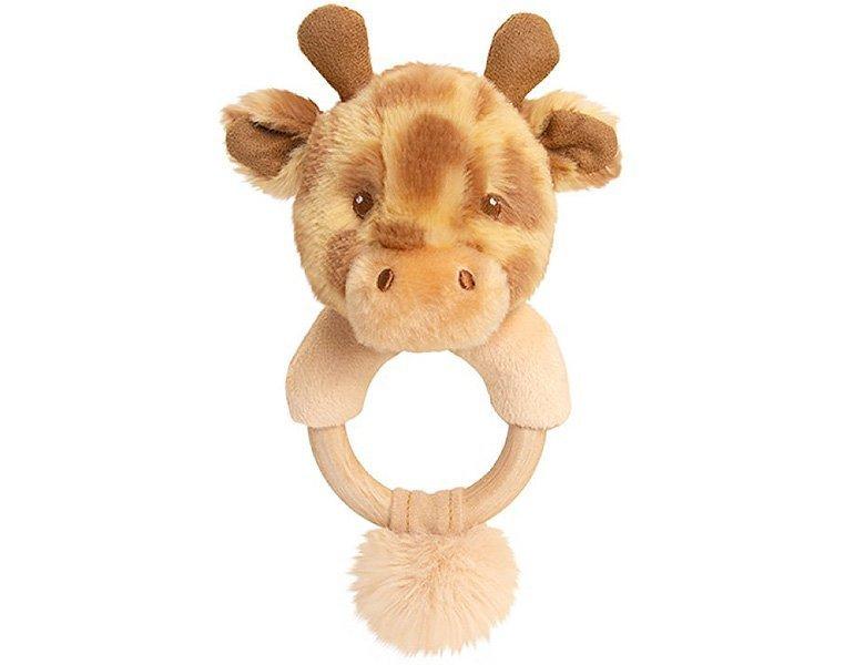 Keel Toys  Keeleco Baby Giraffe Rassel Ring (14cm) 