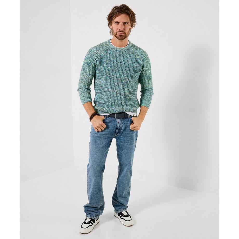 Joe Browns Pull col rond style marin  