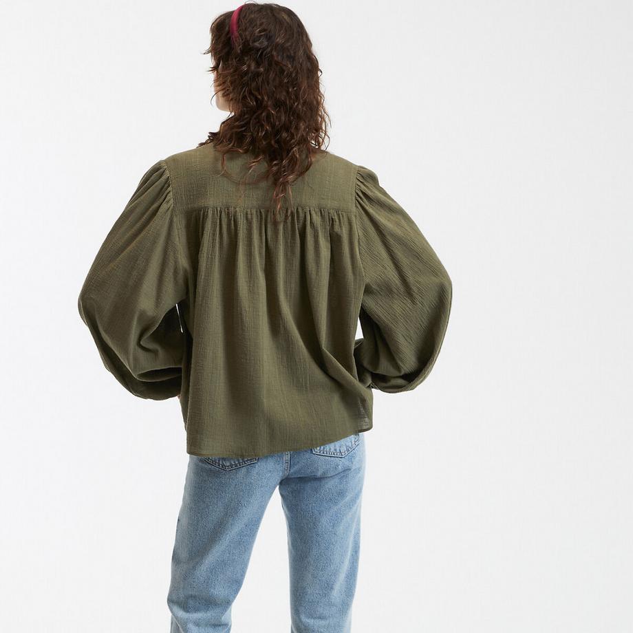 La Redoute Collections Camicetta Oversize Collo alla Coreana  