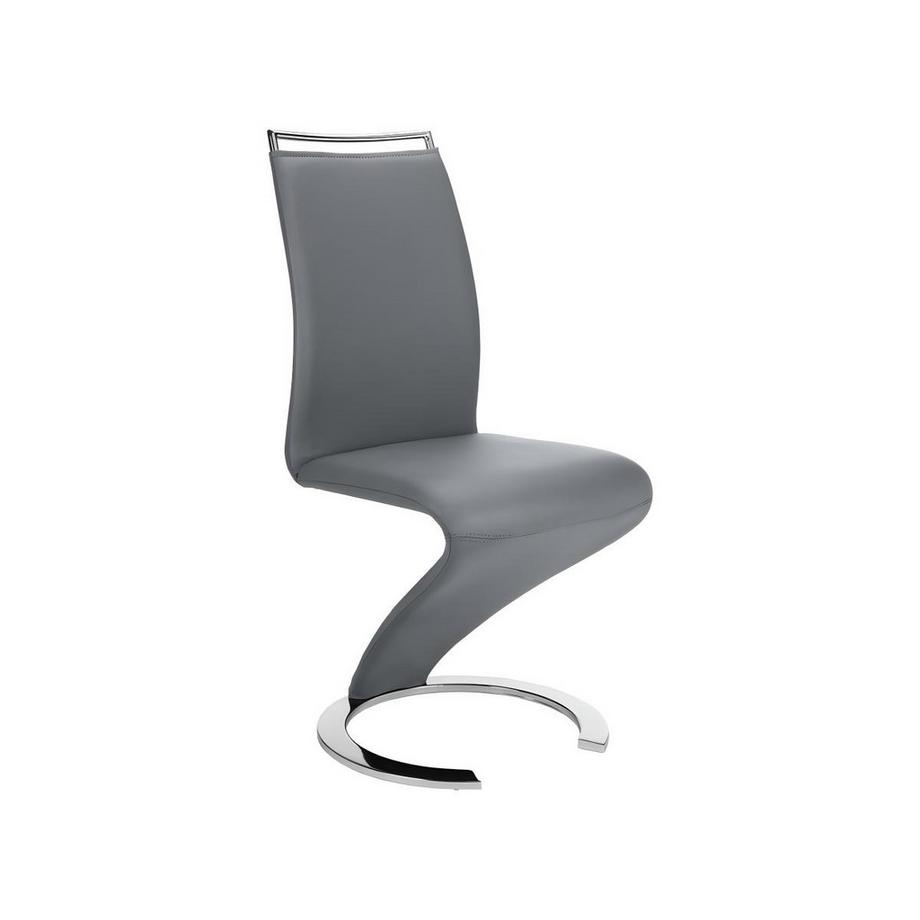 Vente-unique Stuhl Freischwinger 6erSet Kunstleder TWIZY  