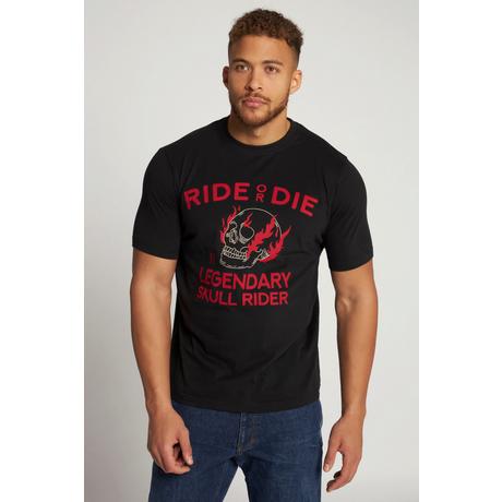 JP1880  T-shirt con stampa "Ride or Die", scollo a girocollo e mezze maniche 