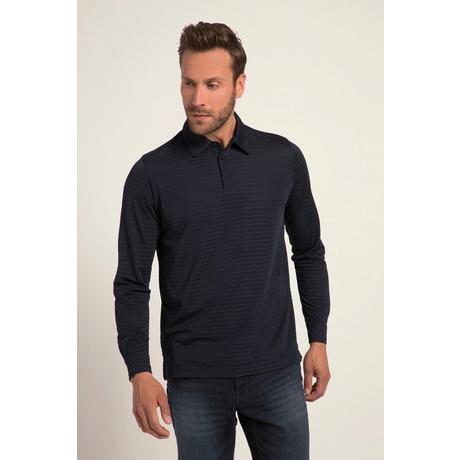 JP1880  Maglia polo con OEKO-TEX, jacquard, maniche lunghe e colletto polo 