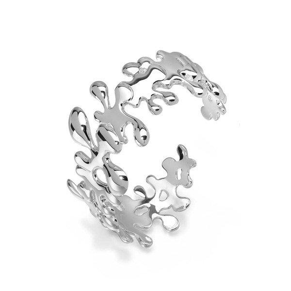 Image of Splash Armreif Mit Scharnier Damen Silber ONE SIZE