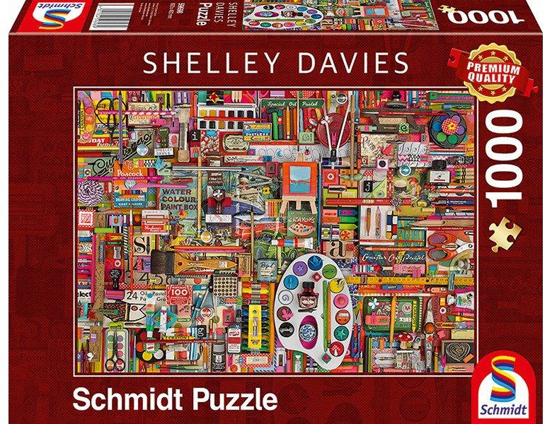 Image of Puzzle Vintage Künstlermaterialien (1000Teile)