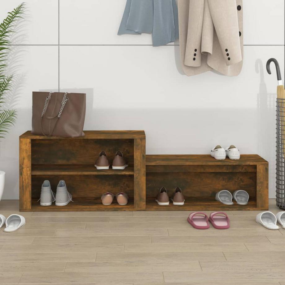VidaXL Armoire à chaussures bois d'ingénierie  