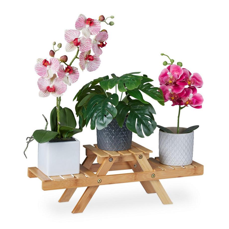 Piedistallo per fiori in bambù