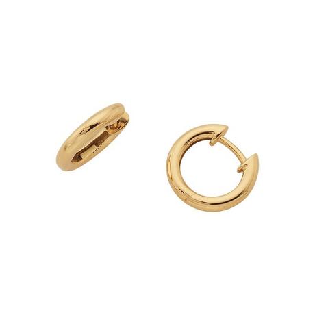 MUAU Schmuck  Creolen Gelbgold 750, 13mm 