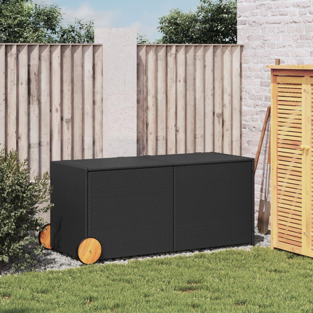 VidaXL Boîte de rangement de jardin rotin synthétique  