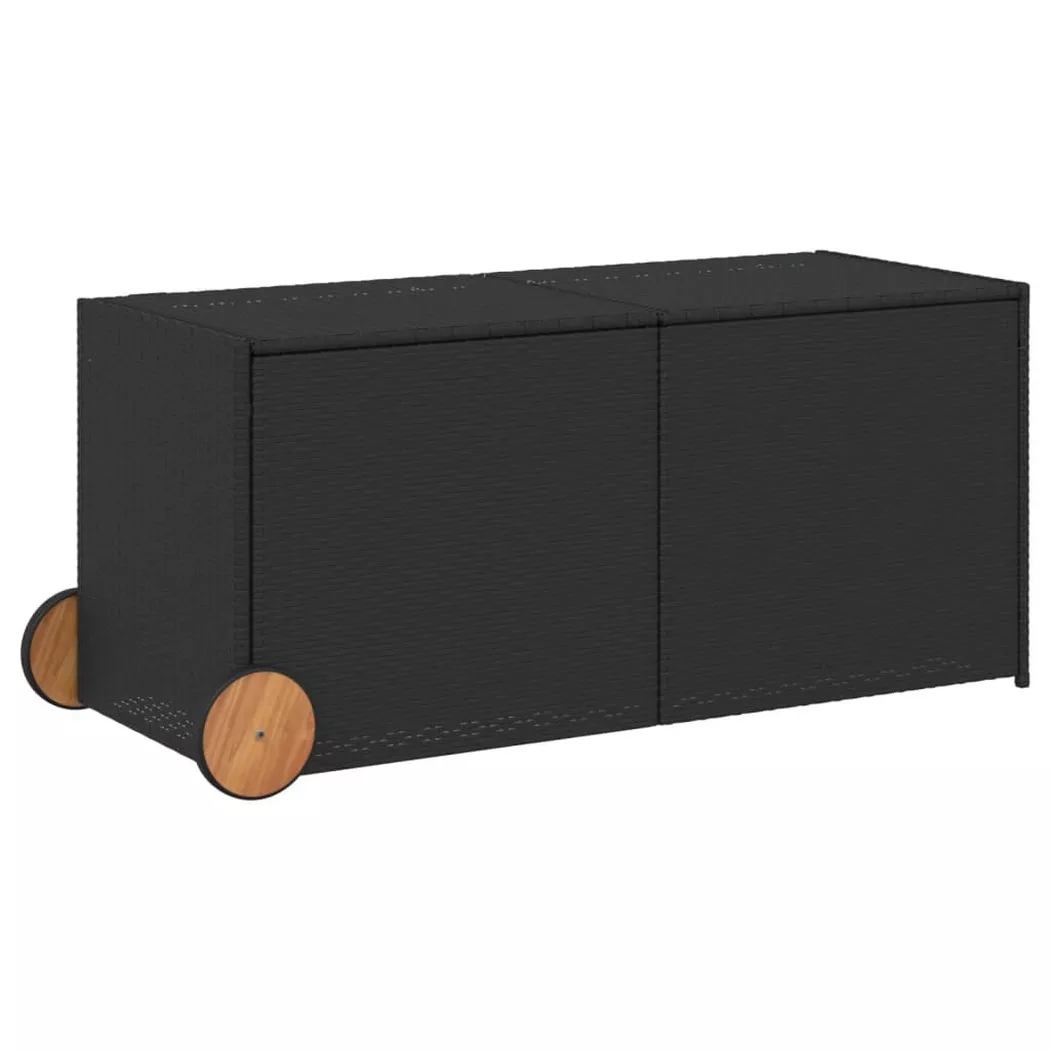 Salon de jardin Vidaxl noir resine tressee