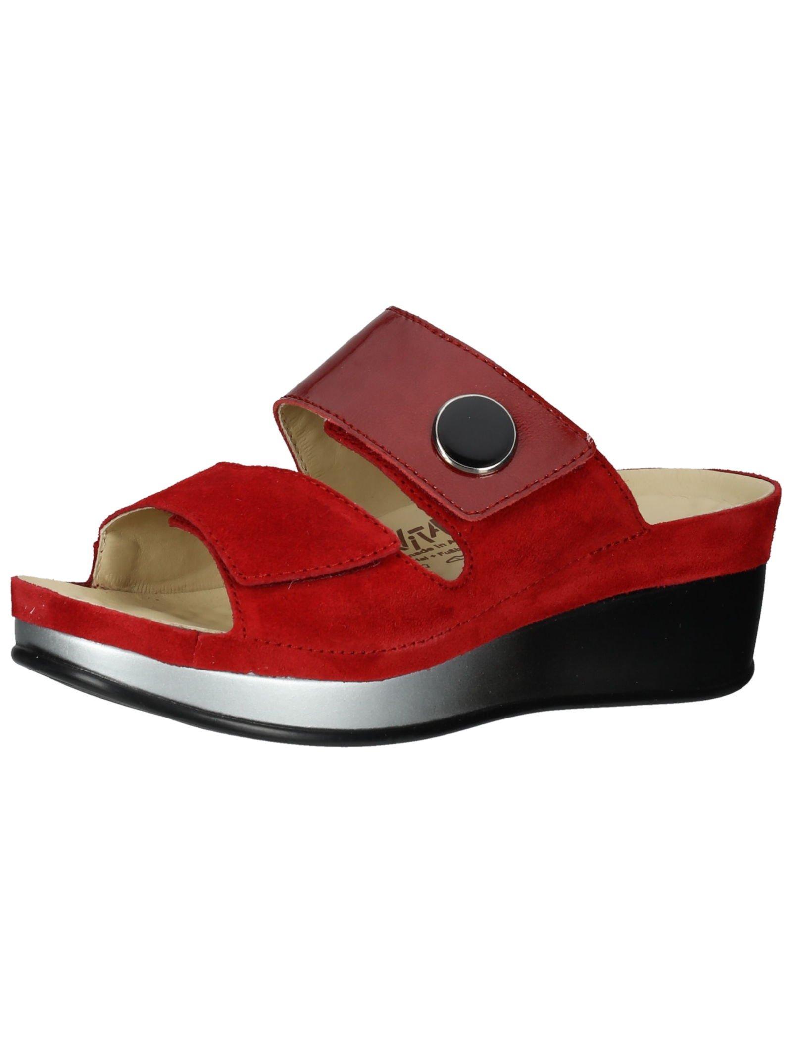 Image of Pantoletten Unisex Rot Bunt 41