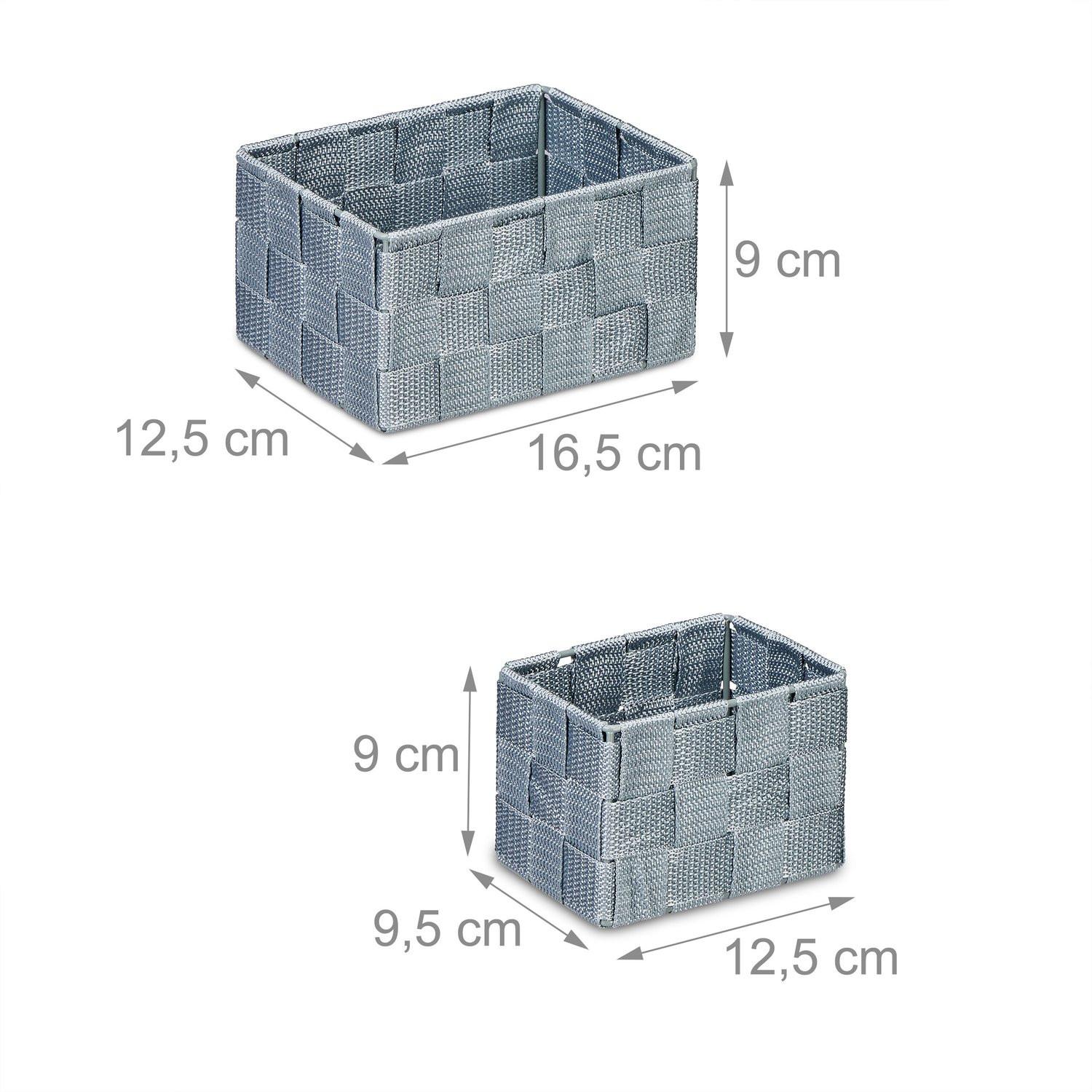 B2X Set di 4 cestini portaoggetti  