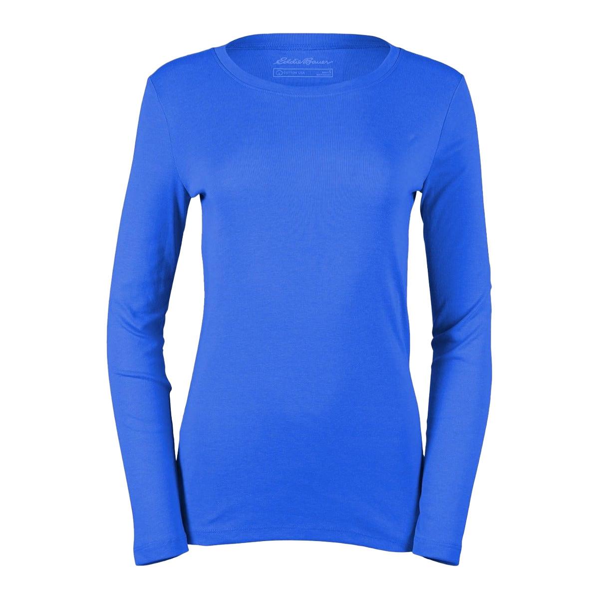 Image of Favorite Tshirt Rundhalsausschnitt Langärmlig Damen Blau XL