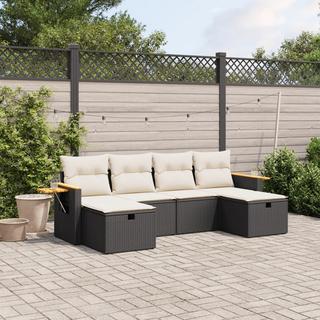 VidaXL set divano da giardino Polirattan  