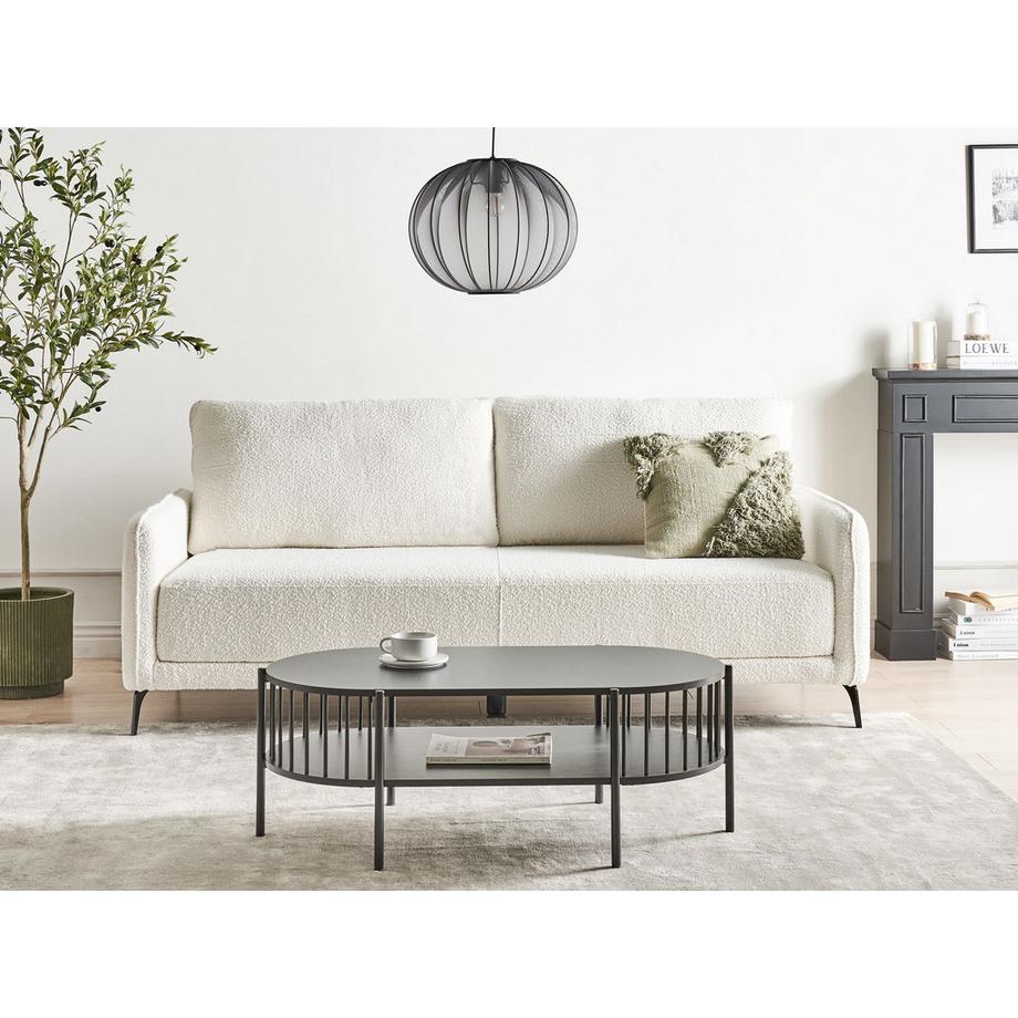 Beliani Schlafsofa aus Bouclé  HEMING  