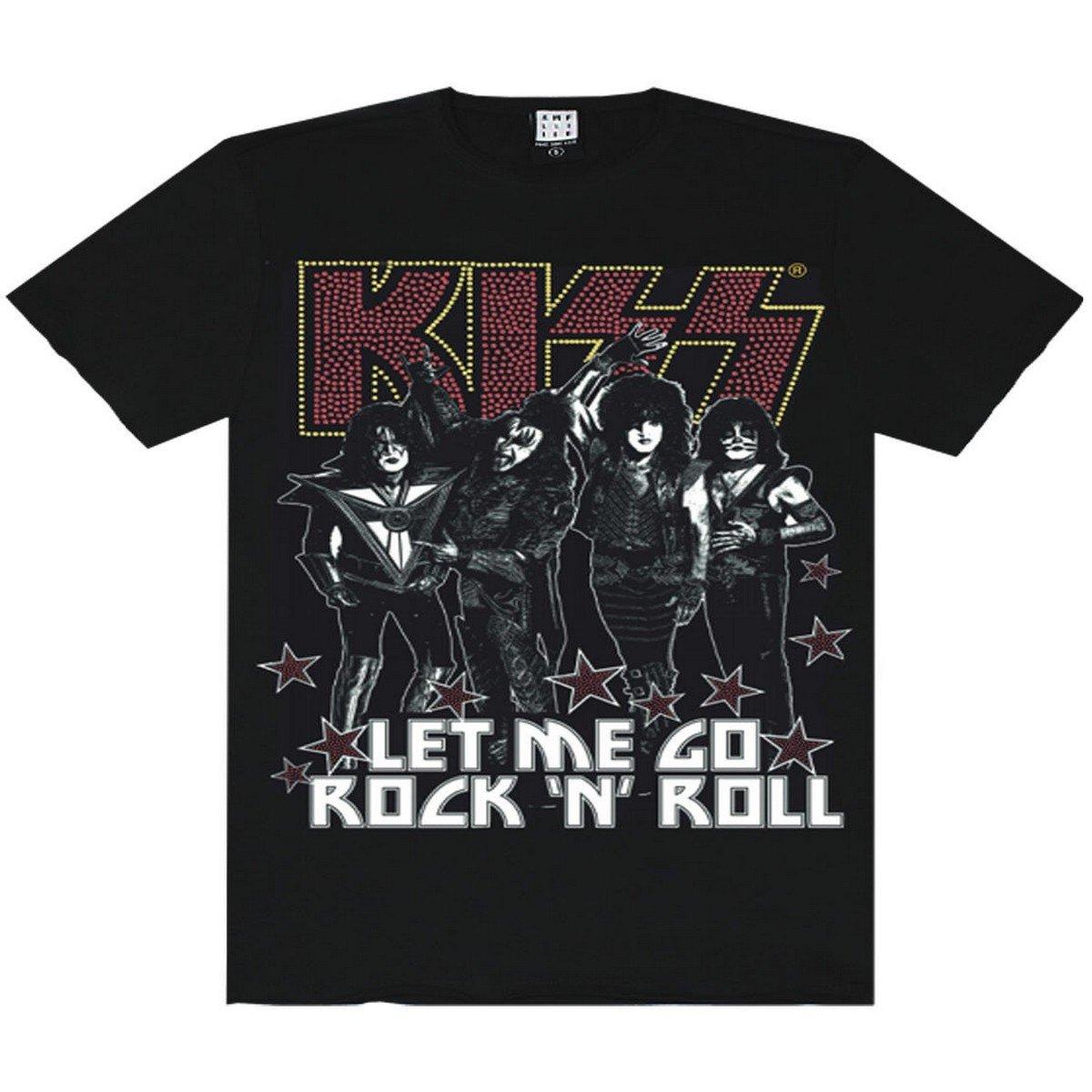 Image of "let Me Go Rock N Roll" Tshirt Herren Schwarz S