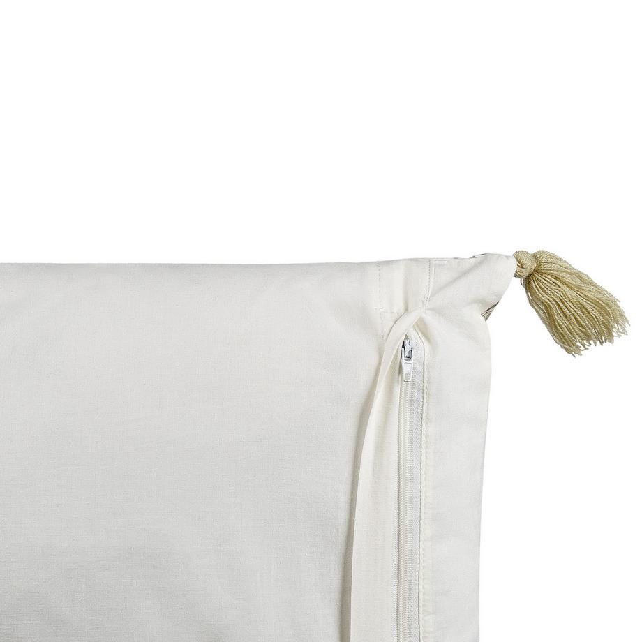 Beliani Cuscino decorativo en Cotone  CARISSA  