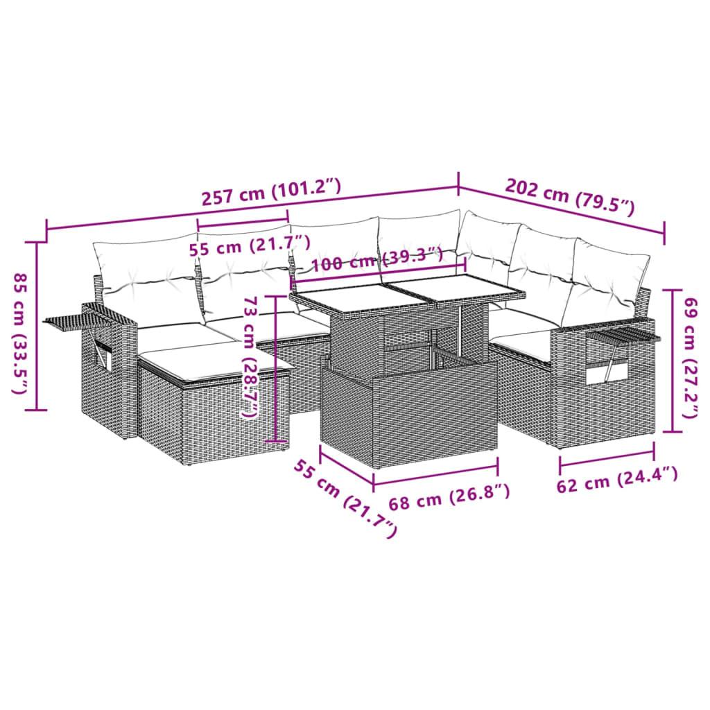 VidaXL Garten sofagarnitur poly-rattan  