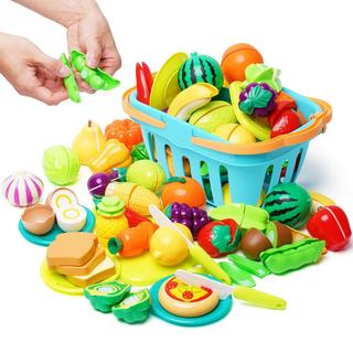 Activity-board  Kinderküche Zubehör Spielzeug Obst und Gemüse Spielzeug 36 PCS - Kinderküche Zubehör Schneiden Rollenspi 