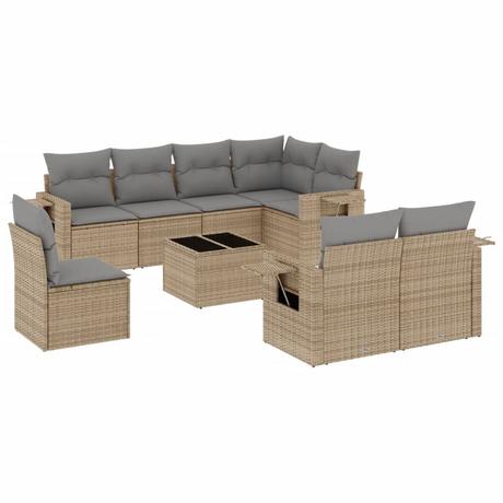 VidaXL Garten sofagarnitur poly-rattan  