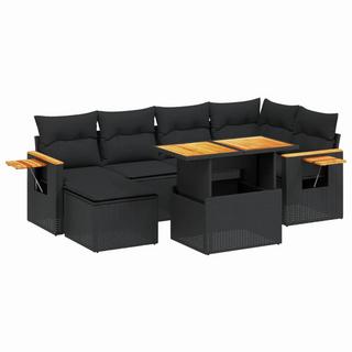 VidaXL set divano da giardino Polirattan  