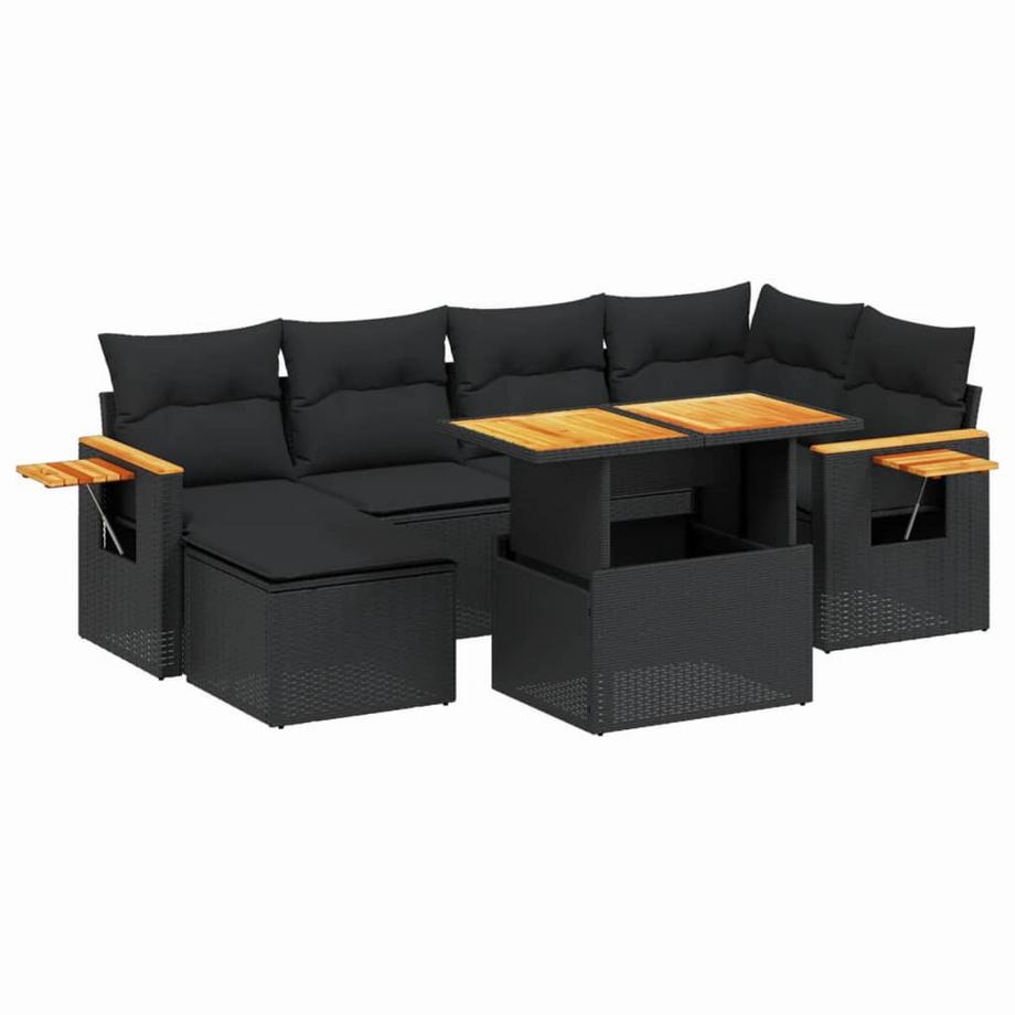 Ensemble de canapés de jardin rotin synthétique