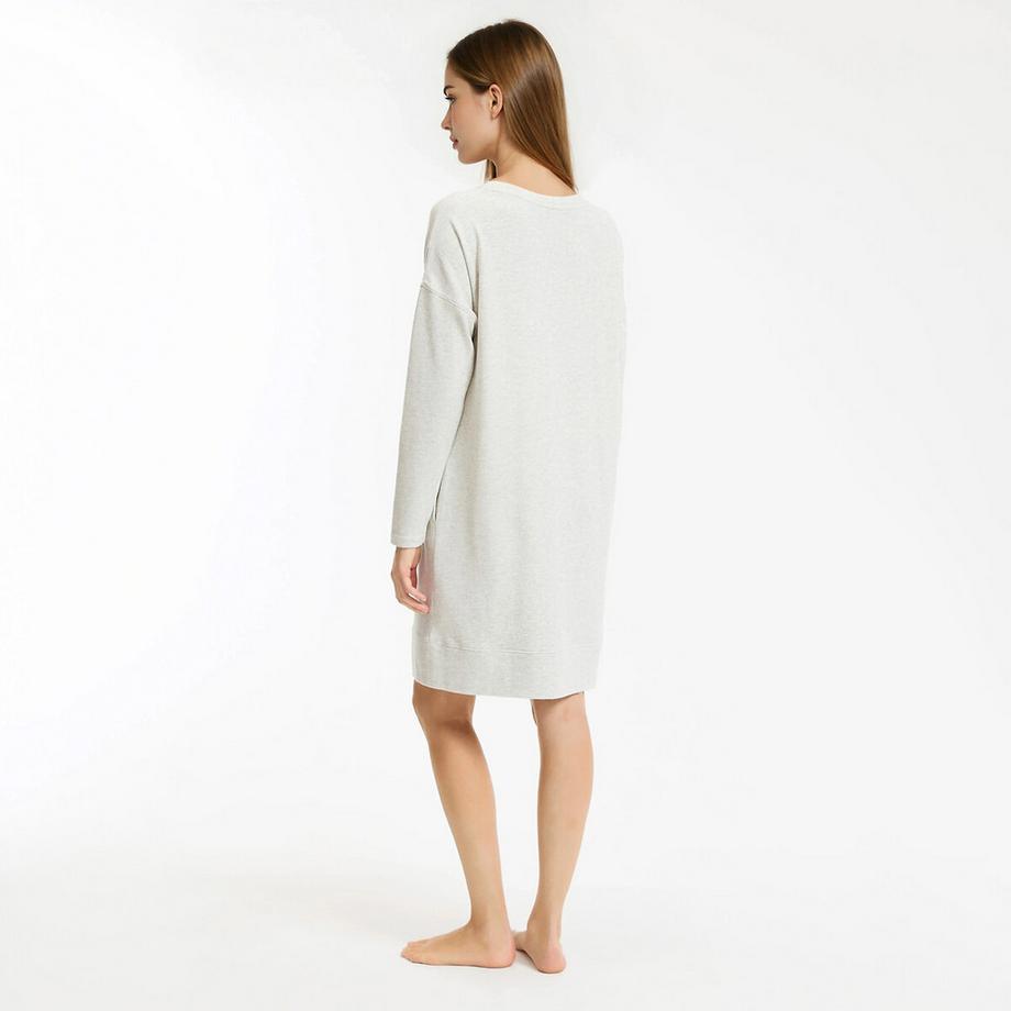La Redoute Collections Chemise de nuit en maille grattée  