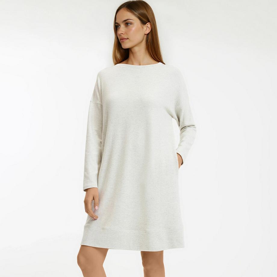 La Redoute Collections Chemise de nuit en maille grattée  