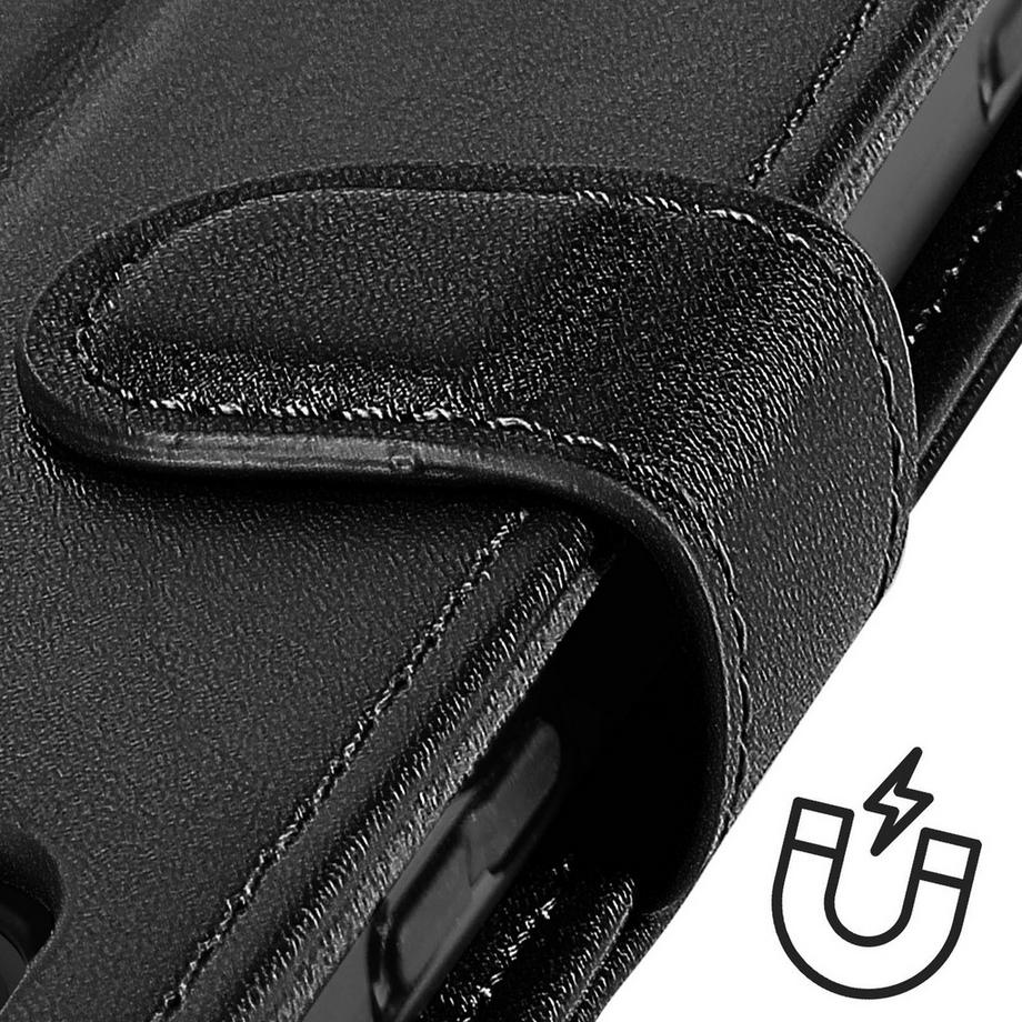 Avizar  Sony Xperia 5 V Lederhülle Schwarz 